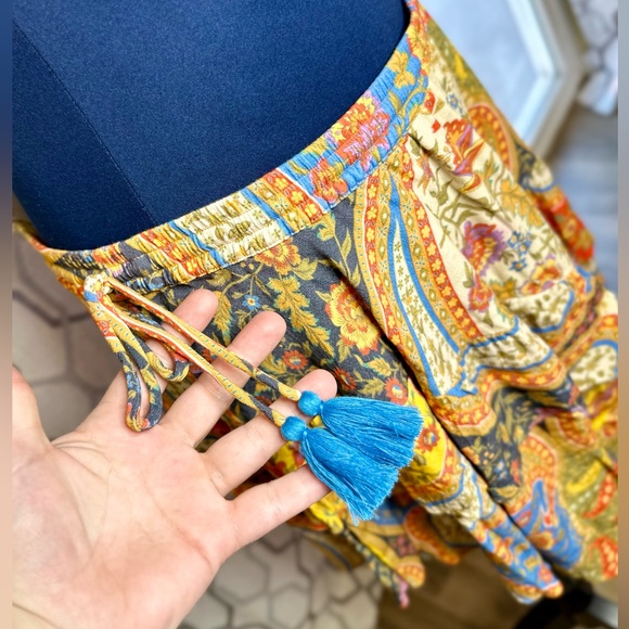 EUC Spell & the Gypsy Collective Kaleidoscope Belladonna Handkerchief Mini Skirt - Picture 11 of 15